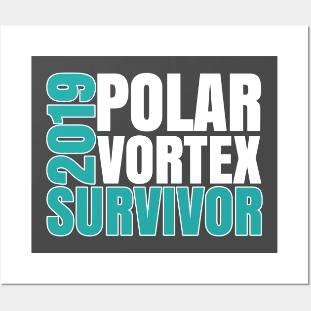 I Survived the Polar Vortex Wall Art by blueavocado